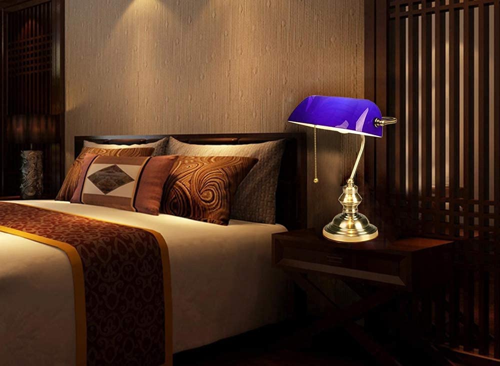 Amazon.co.jp : バンカーズランプ テーブルランプ 電気スタンド